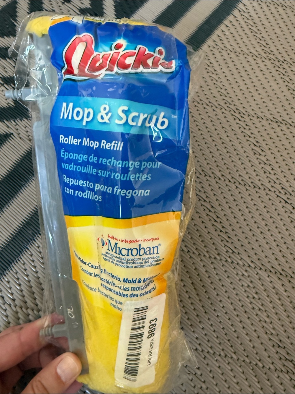 Quickie Mop & Scrub Roller Mop Refill Type M Fits Mop 058MB & 058BMB XtraAbsorb